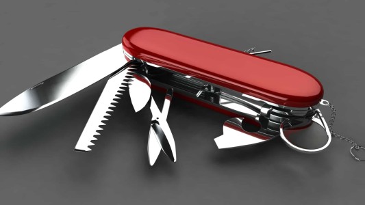 The original Mental Ray render of Swiss Army knife